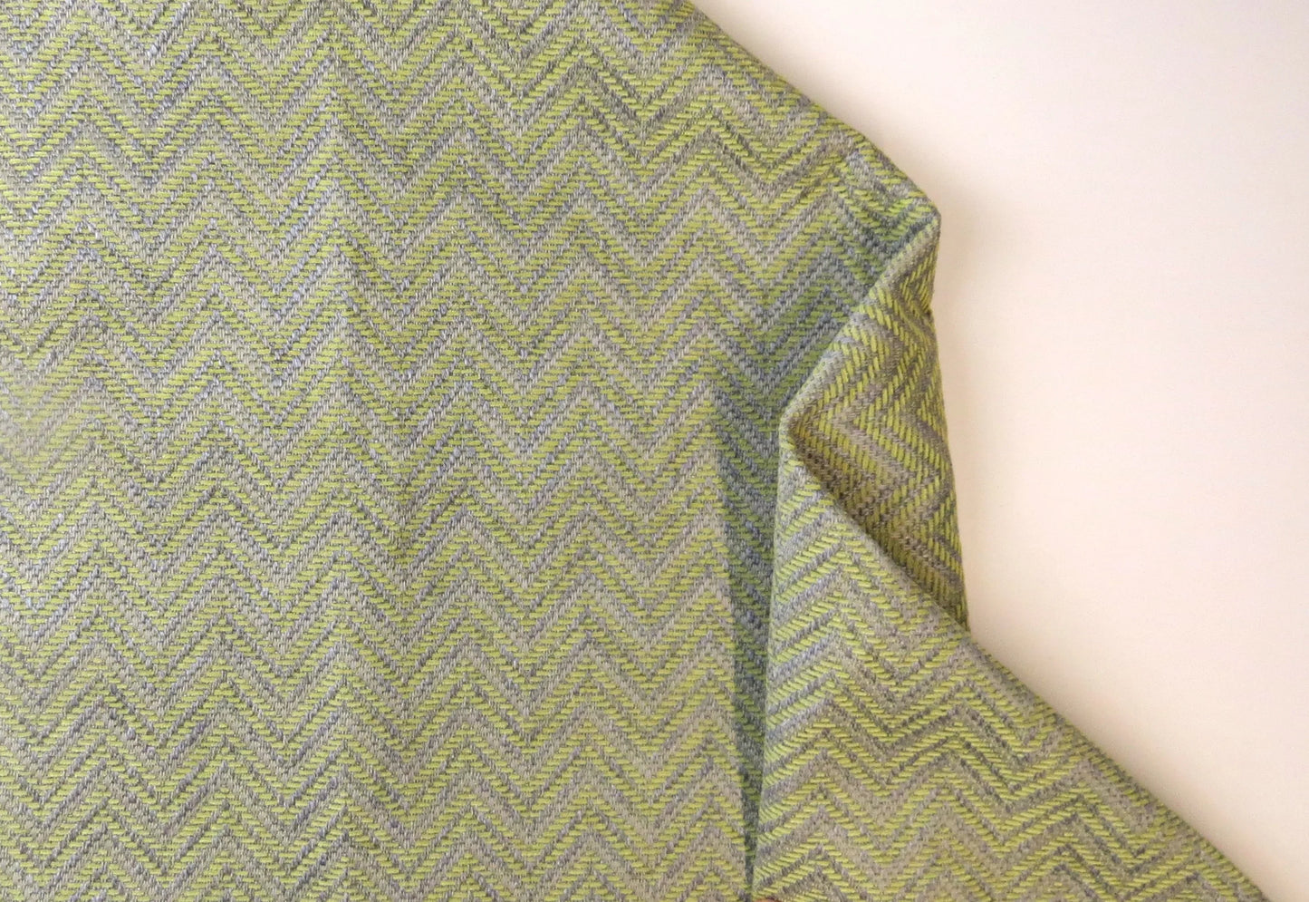 Green Silver Herringbone