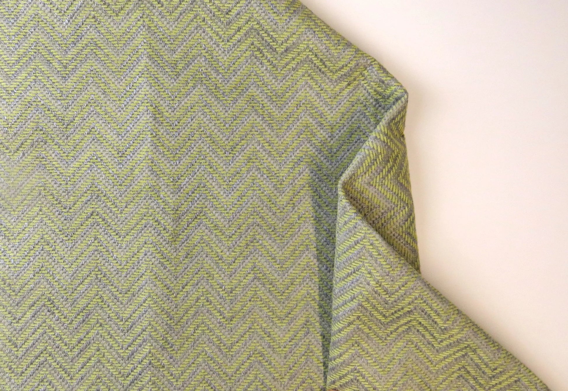 Green Silver Herringbone