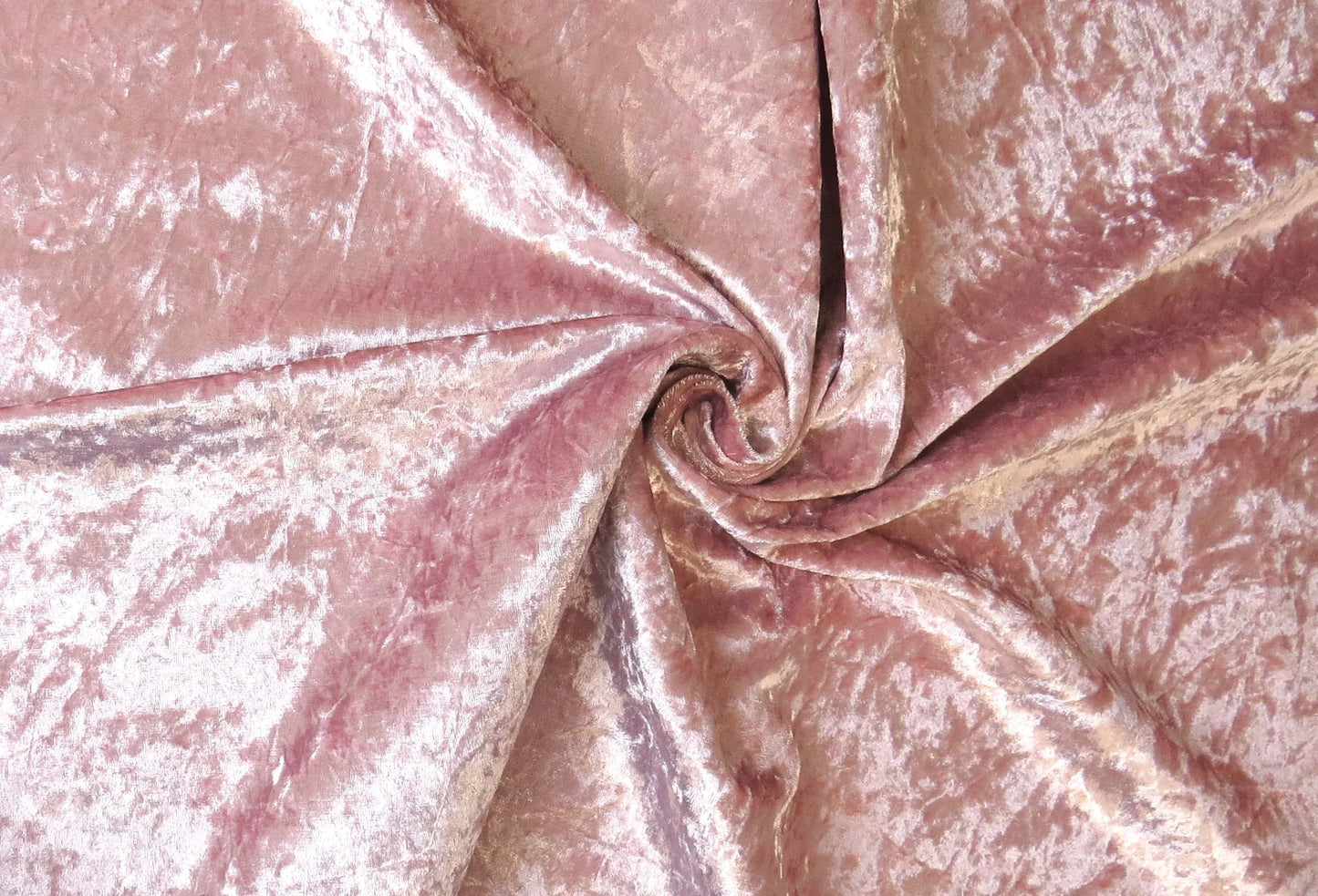 Shimmer Dusky Pink Crushed Velvet - Soft Options upholstery trim