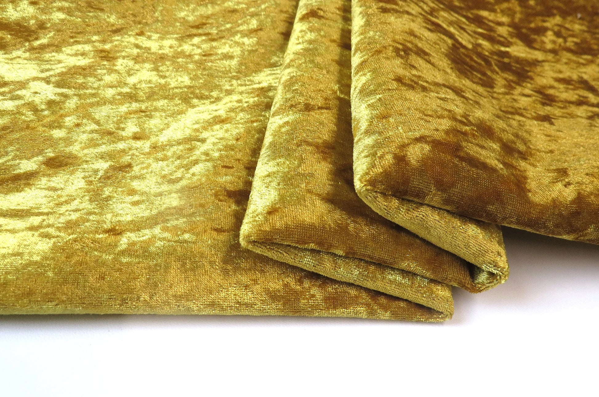 Shimmer Gold Crushed Velvet